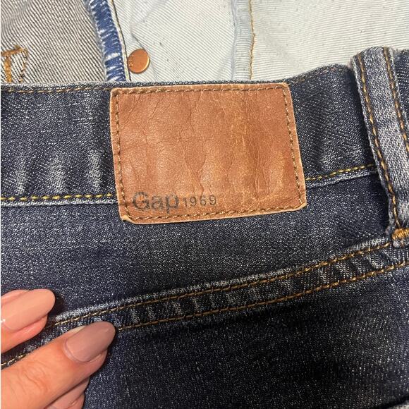 Gap Dark Wash Men's Denim Athletic Cut Straight Leg Jeans Size 34×30 - Picture 6 of 8